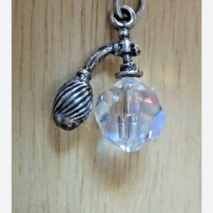 Silver and Crystal Charm Pendant
